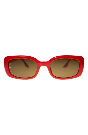 Otra Daisy 43mm Square Sunglasses In Red
