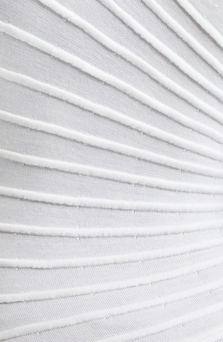 Alaïa Asymmetric Ray Dress, Alternate, color, Blanc Naturel