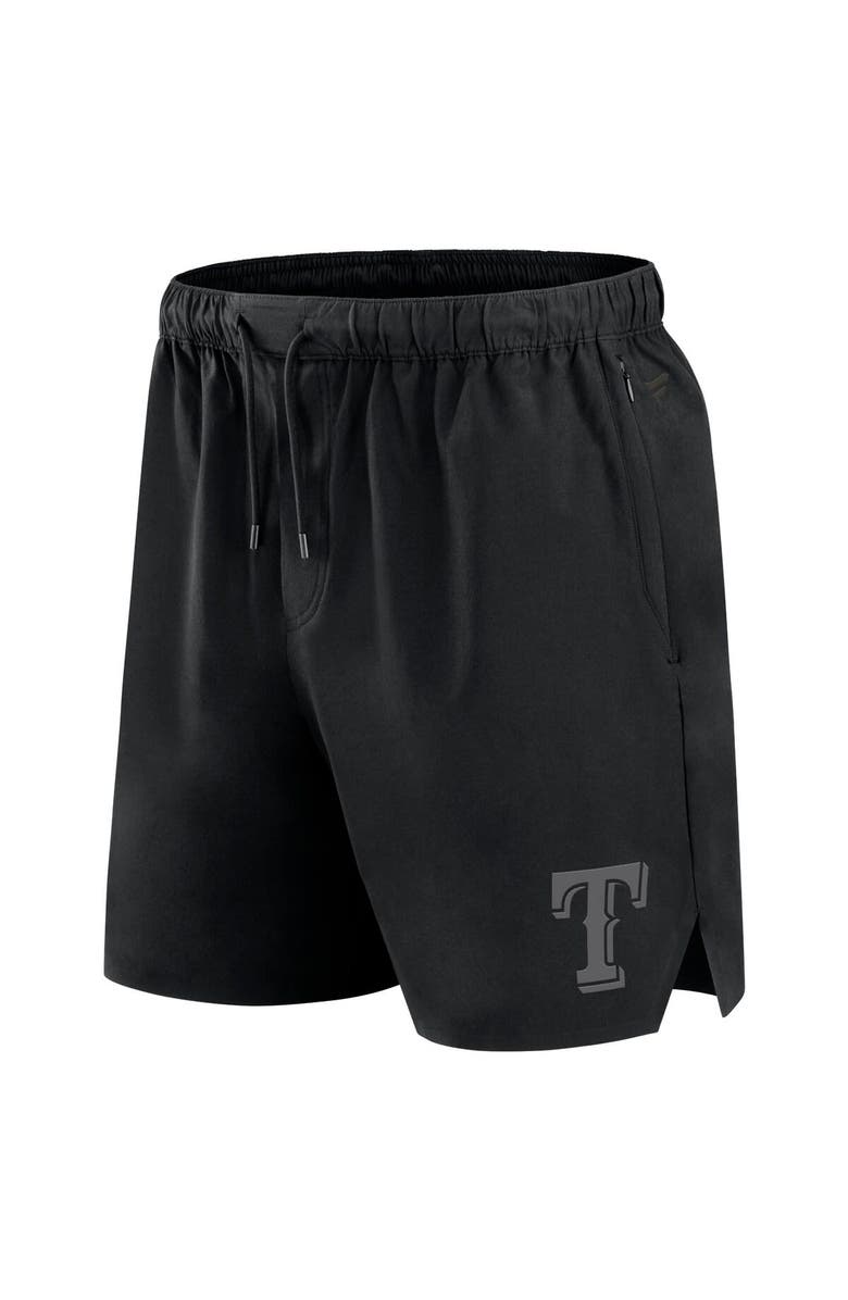FANATICS Men's Fanatics Black Texas Rangers Front Office Woven Shorts, Alternate, color, Black