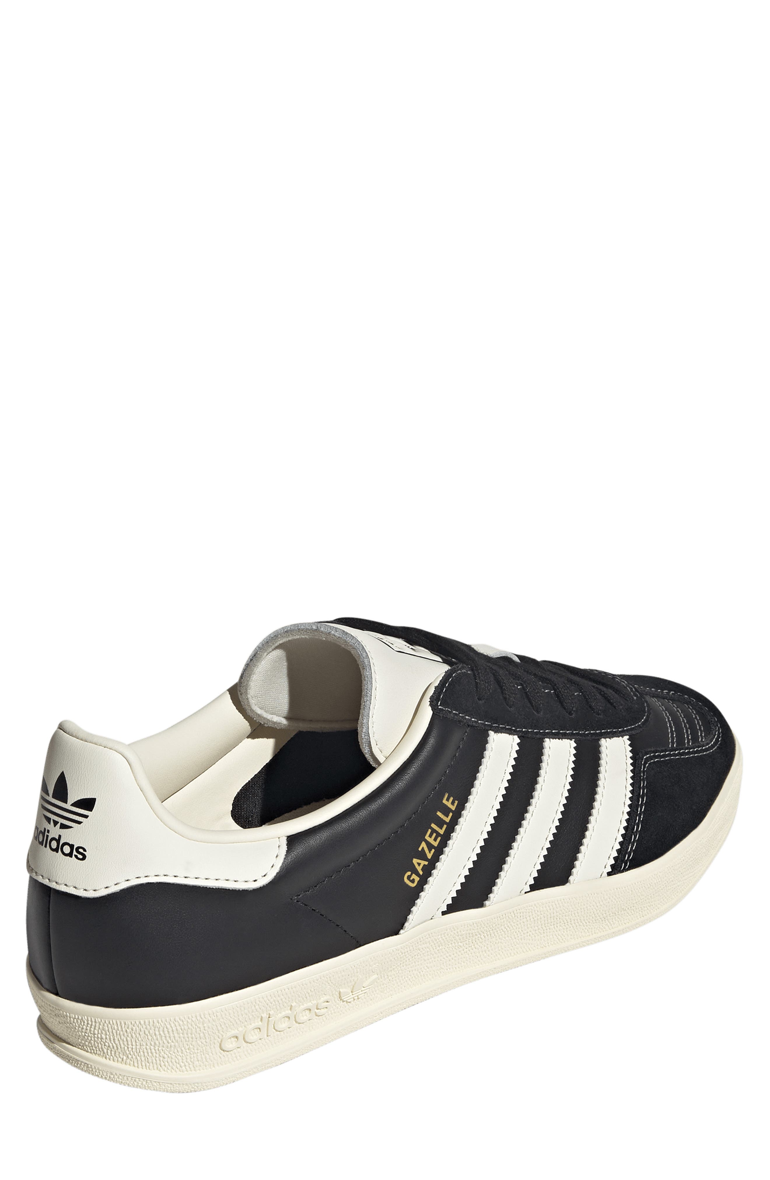 adidas Gazelle Indoor Sneaker, Alternate, color, Black/ Cream White/ Gold