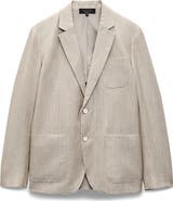 rag & bone Butler Donegal Virgin Wool & Linen Blend Blazer