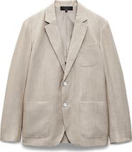rag & bone Butler Donegal Virgin Wool & Linen Blend Blazer
