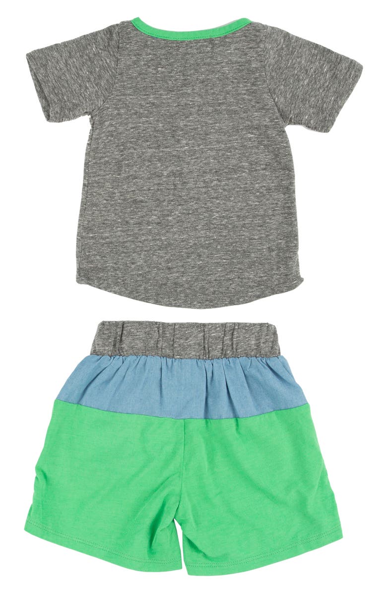 Miki Miette Jax Henley T-Shirt & Colorblock Shorts Set, Alternate, color, 