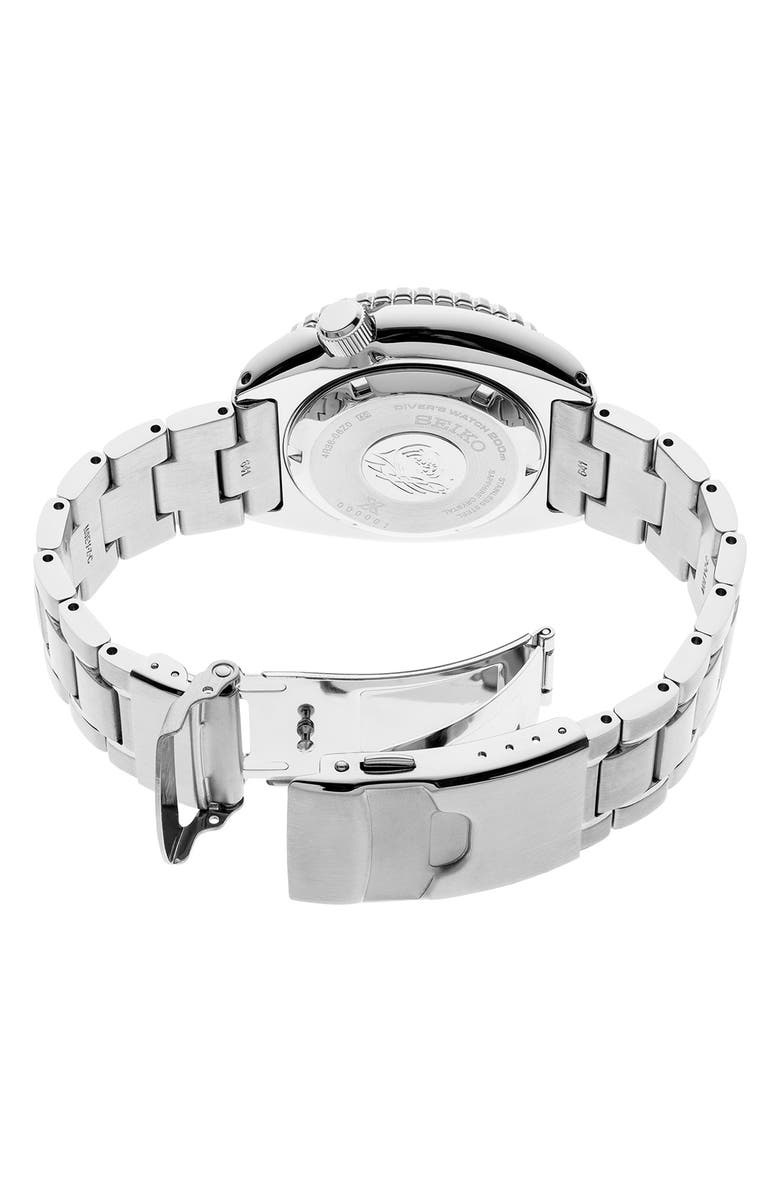 SEIKO WATCHES Prospex Diver Automatic Bracelet Watch, 45mm, Alternate, color, Black