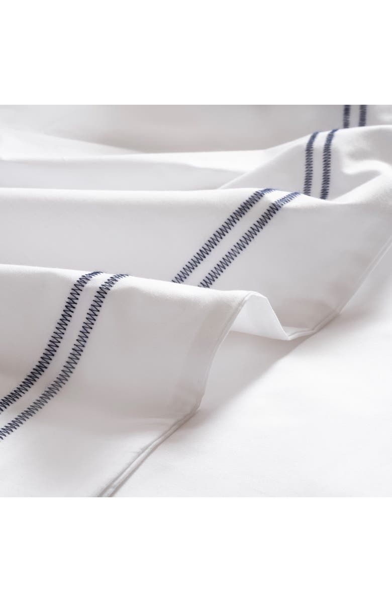 Zsa Zsa Zsu Brito Embroidered 200 Tc Percale King Size 100% Cotton Duvet Cover Set 94X87 In, Alternate, color, White