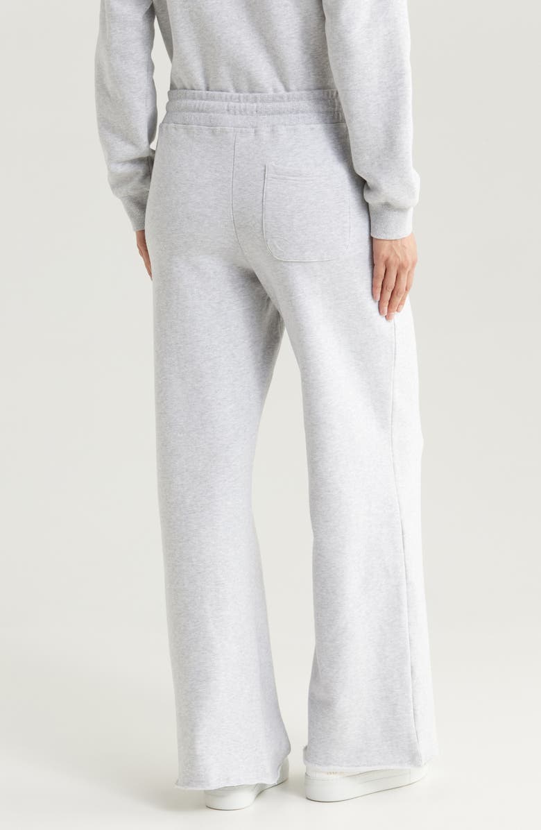 Marine Layer Cloud Nine Wide Leg Cotton Blend Fleece Drawstring Pants, Alternate, color,