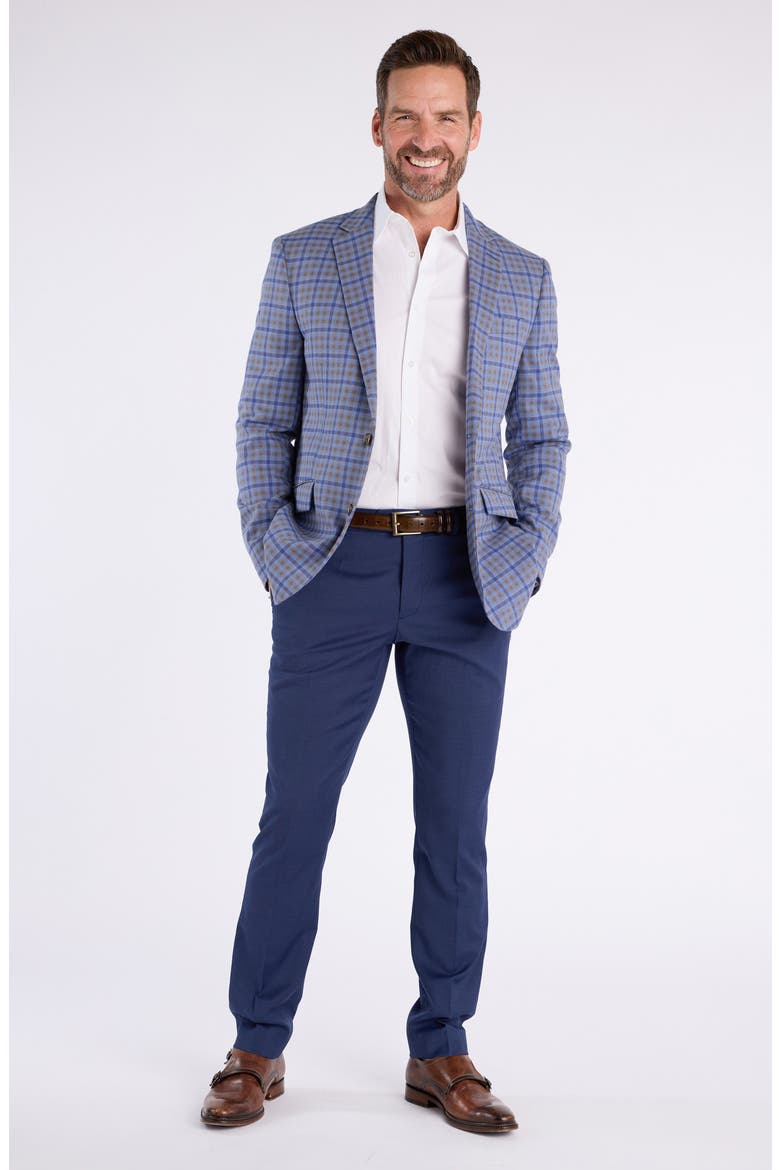 Check Sport Coat, Alternate, color, BLUE