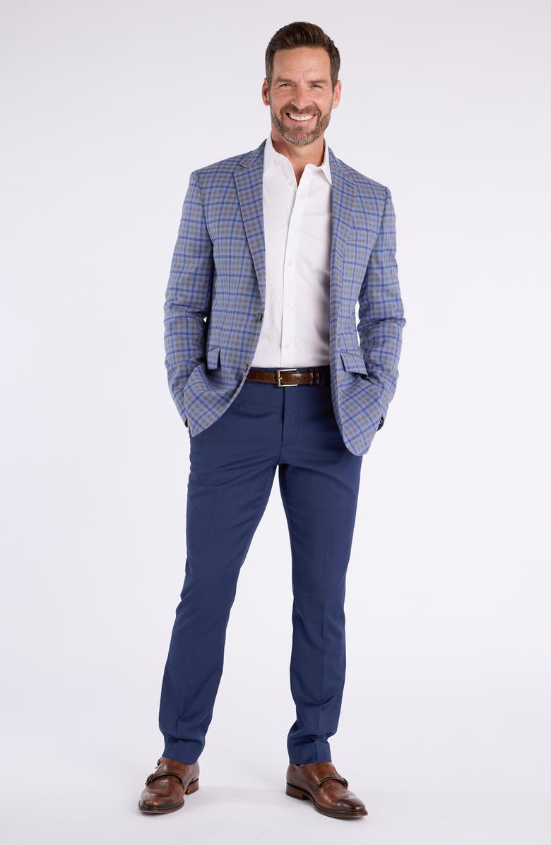 SAVILE ROW CO Check Sport Coat, Alternate, color, Blue
