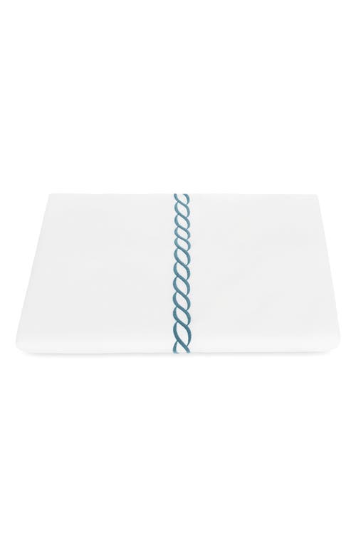 Matouk Classic Chain Cotton Percale Duvet Cover