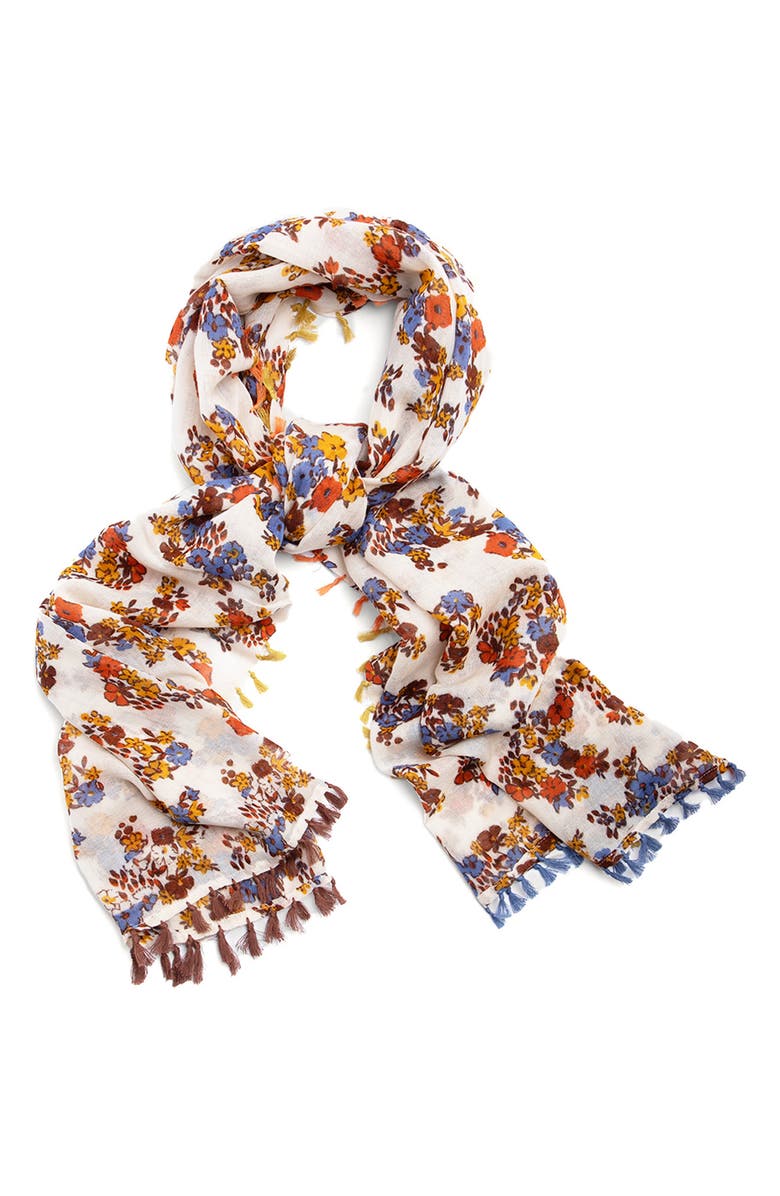 Floral Wool Scarf