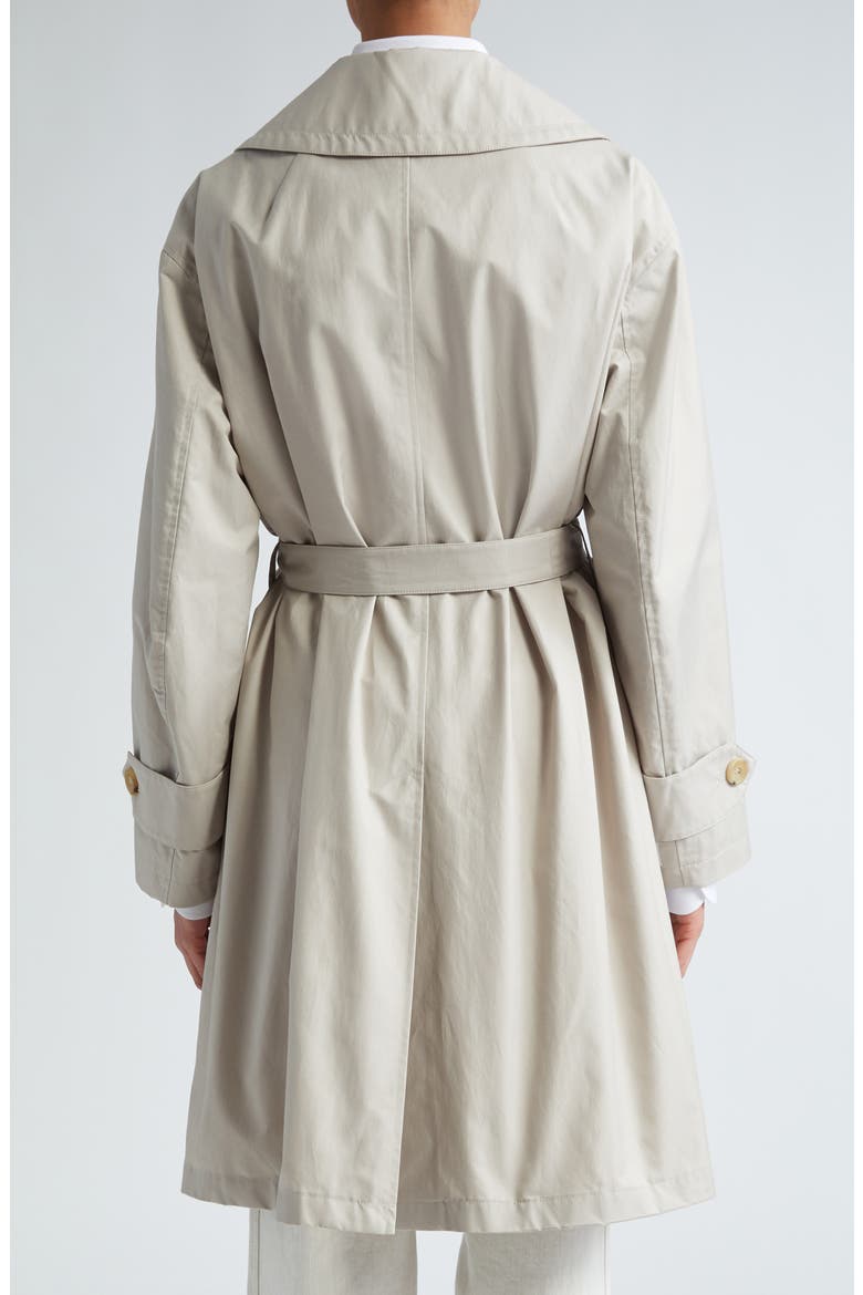 Belted Double Breasted Trench Coat, Alternate, color, ECRU