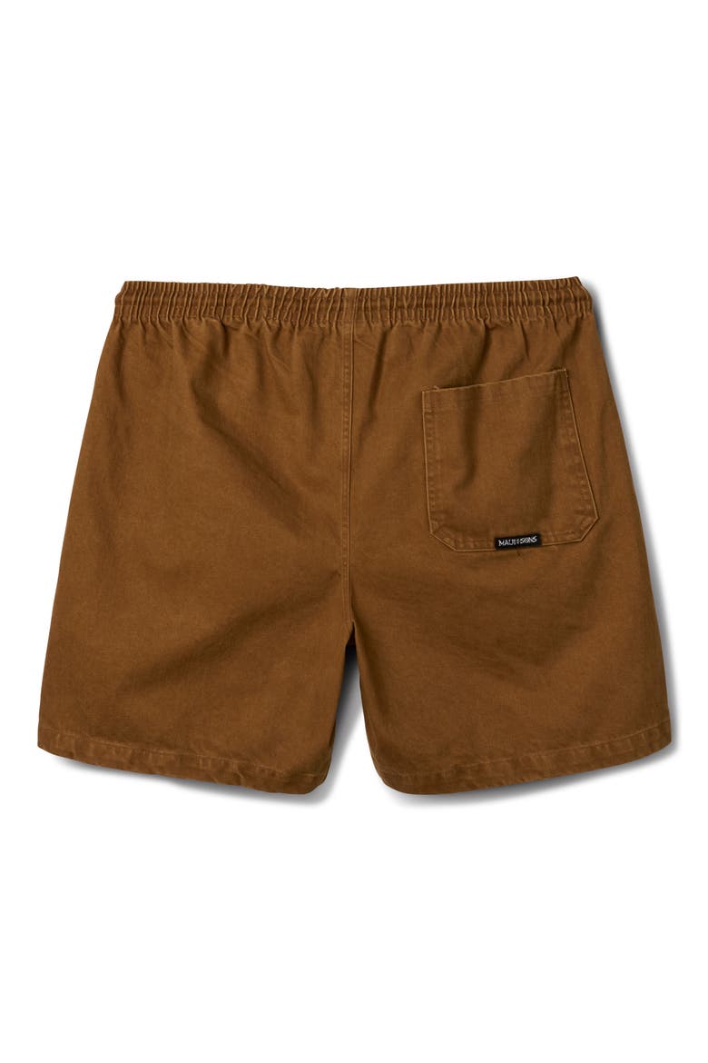 Drift Walk Cotton Canvas Drawstring Shorts, Alternate, color, BRONZE