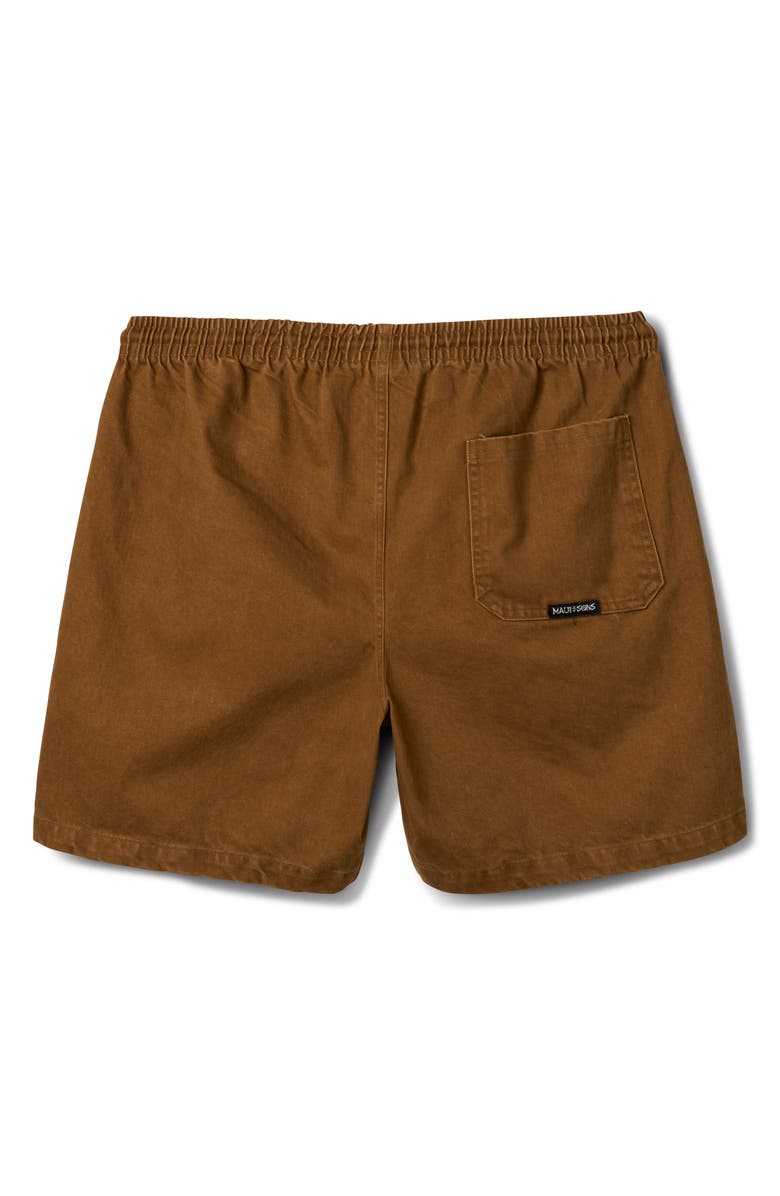 Maui & Sons Drift Walk Cotton Canvas Drawstring Shorts, Alternate, color, Bronze
