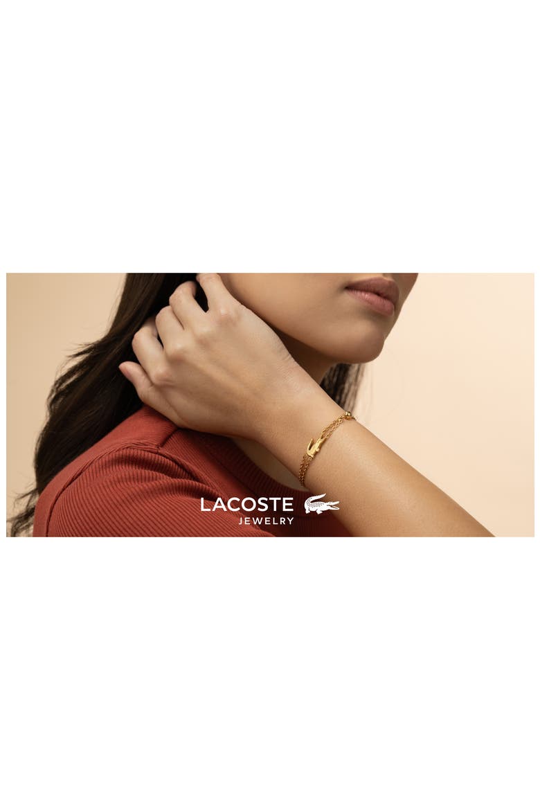 Crocodile Station Bracelet, Alternate, color, GOLD