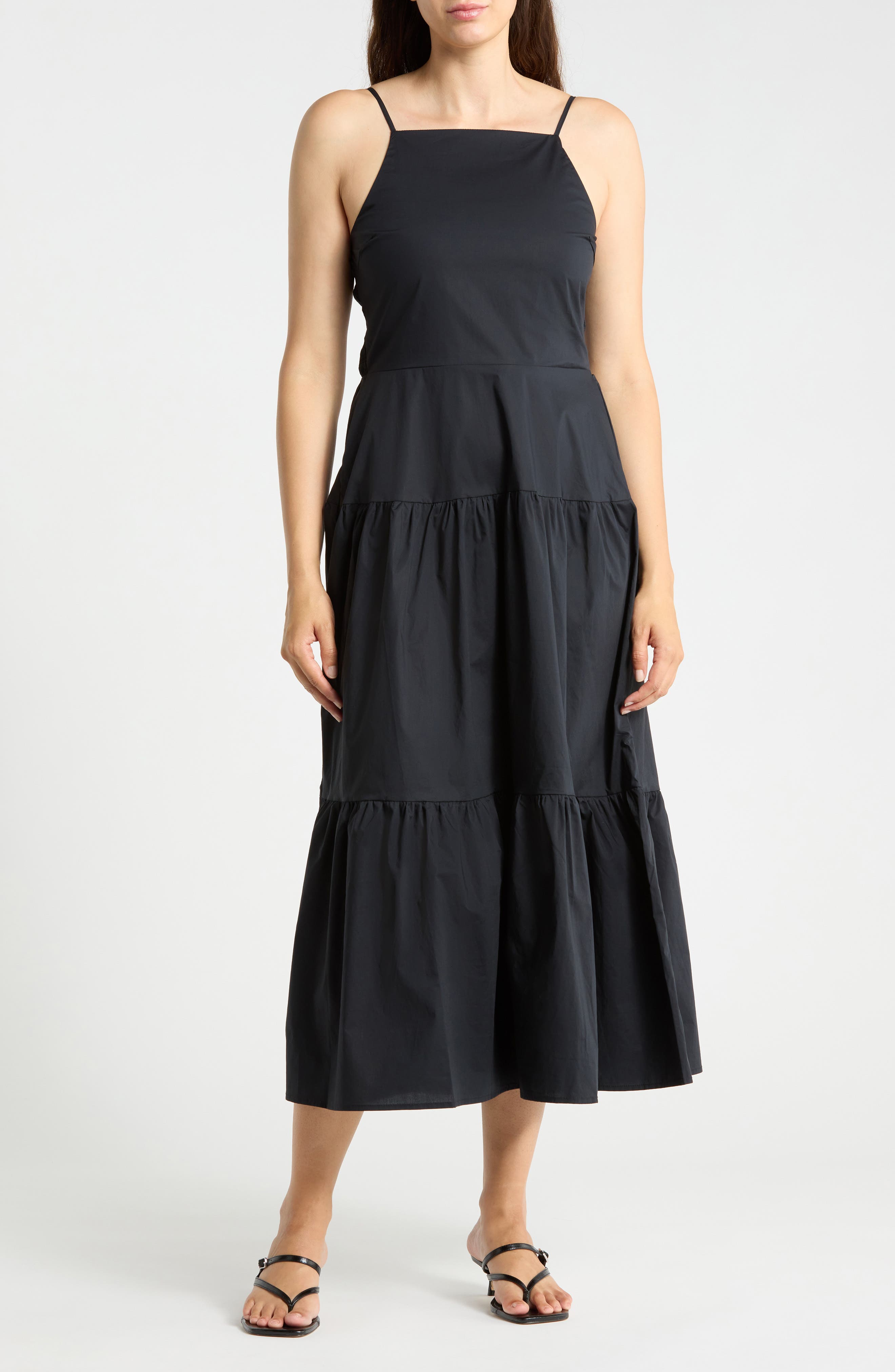 Tiered Cotton Maxi Dress