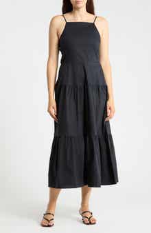 Tiered Cotton Maxi Dress