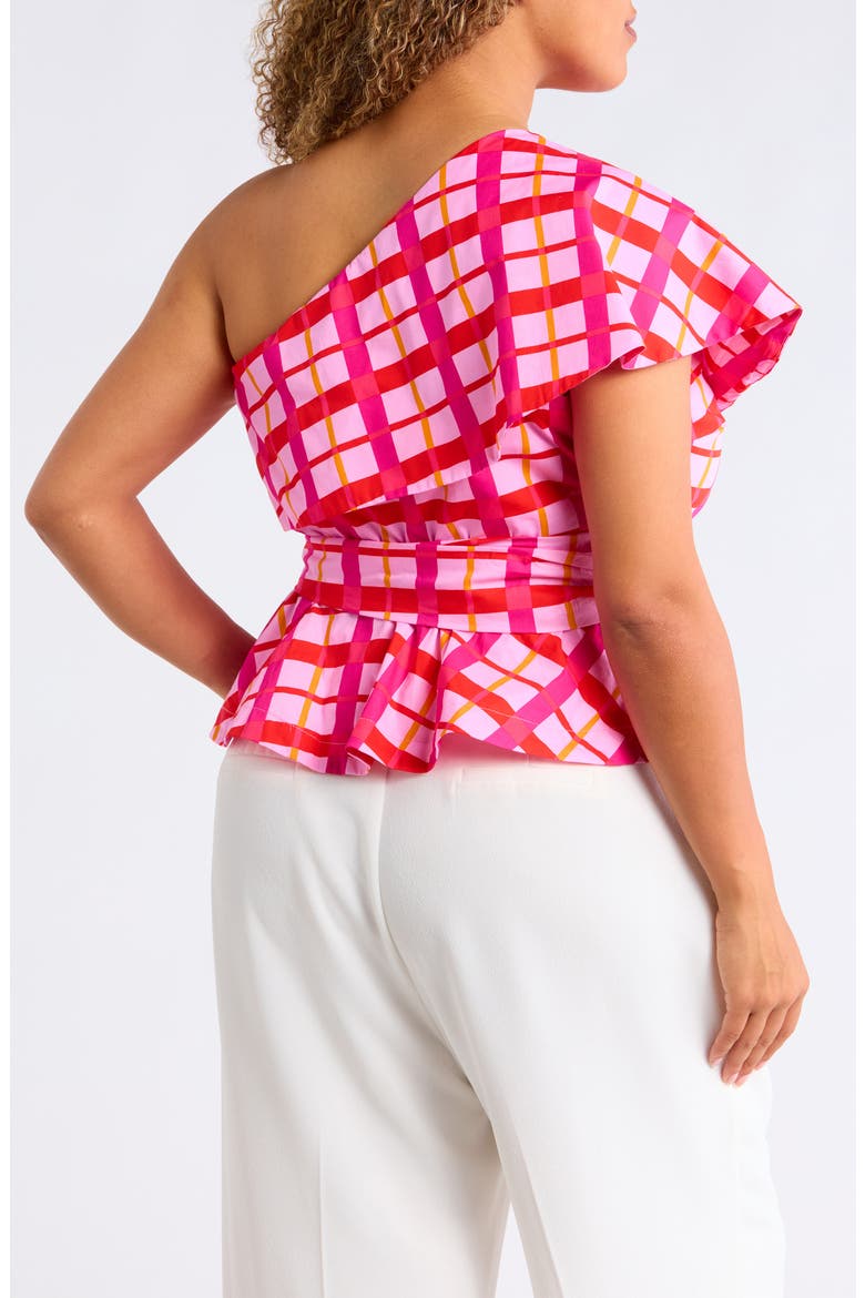 Darvy One-Shoulder Top, Alternate, color, PINK- ORANGE