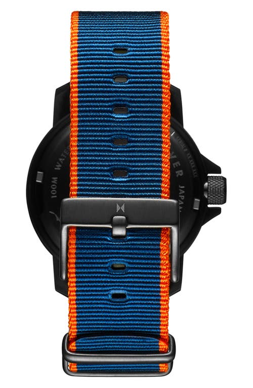 Mvmt Cali Diver Solar Nylon Strap Watch, 40mm In Blue