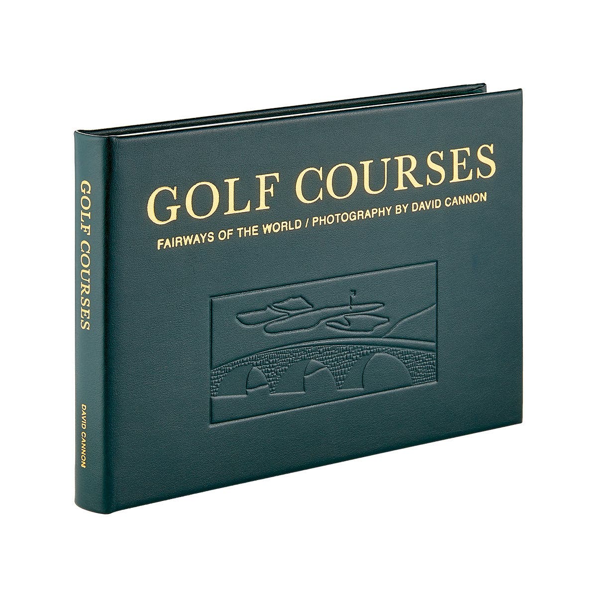 GOLF COURSES Photo by David Cannon値下げ Graphic Image Golf Courses Leather Coffee Table Book | Nordstrom