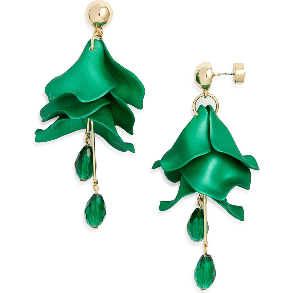 Nordstrom Petal Chandelier Drop Earrings In Green