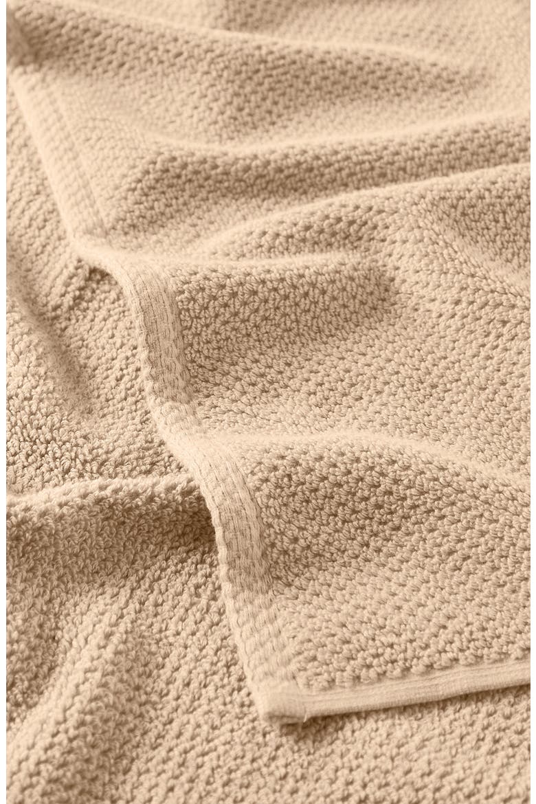 Cotton 4-Pack Textured Bath Towels, Alternate, color, TAUPE