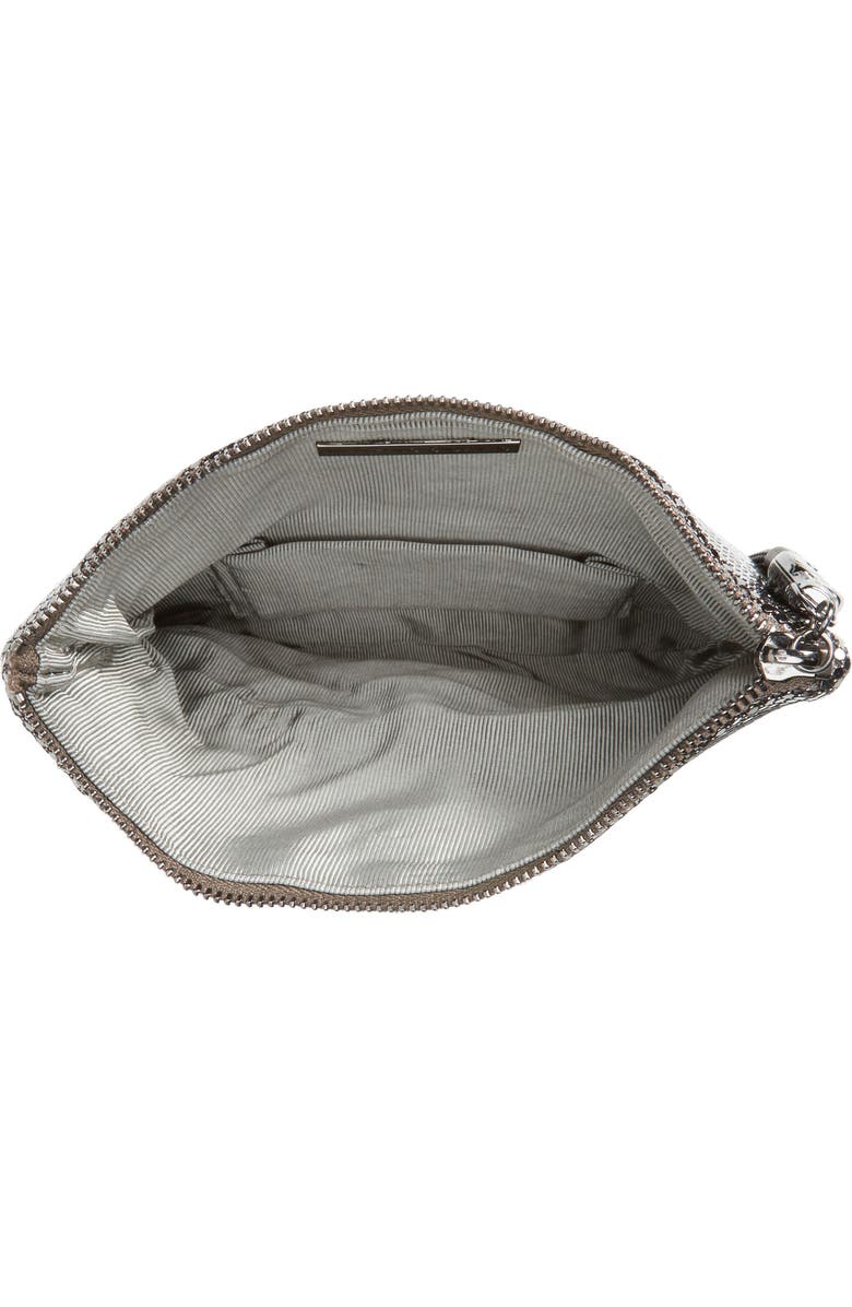 Whiting & Davis Mesh Foldover Crossbody Clutch, Alternate, color,