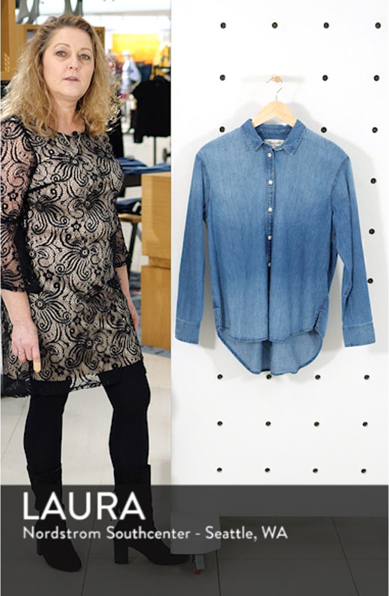 Denim Oversize Ex-Boyfriend Shirt, sales video thumbnail