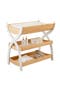  Natural Wood With White Legs