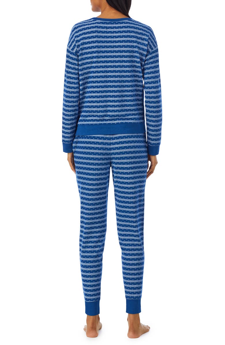 Lauren Ralph Lauren Stripe Knit Pajamas, Alternate, color, 