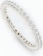 Mint & Lily April Birthstone Eternity Stacking Ring