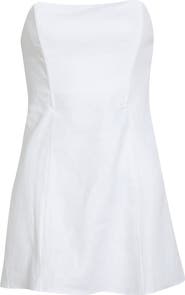 Reformation Aurina Linen Strapless Top