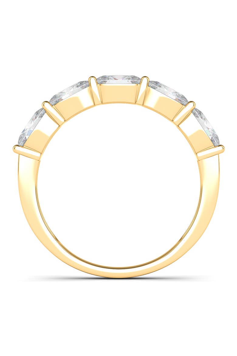 Oval Lab Created Diamond Half Eternity Ring, Alternate, color, 1.08 CTW YELLOW GOLD
