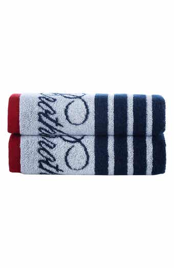 Nautical Blanket Stripe 2-Pack Turkish Cotton Bath Sheets