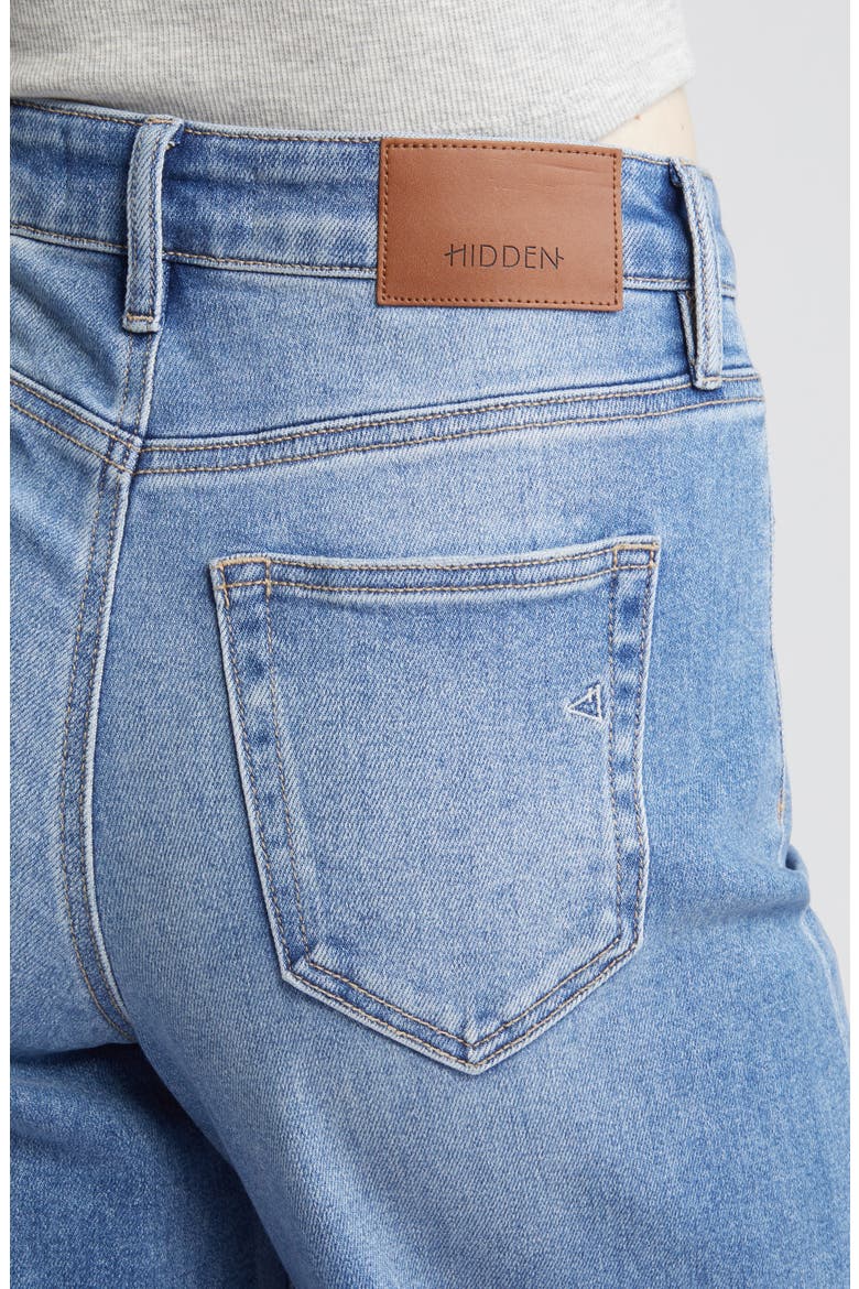 Patch Pocket Wide Leg Jeans, Alternate, color, MEDIUM WASH
