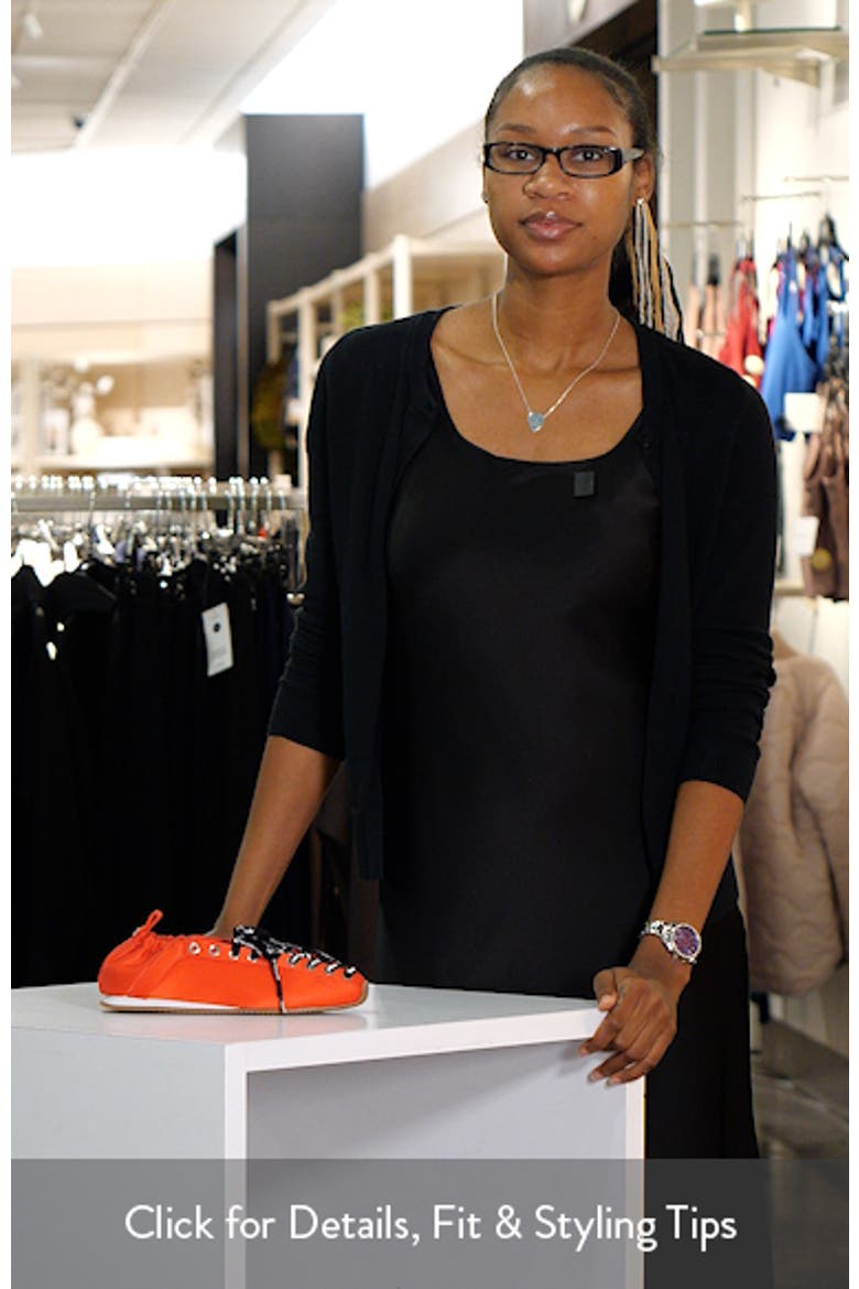 Sporty Lace-Up Ballerina Flat video