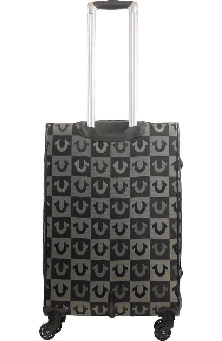True Religion Soft Sided 27" Expandable, checkered Spinner Luggage, Alternate, color,