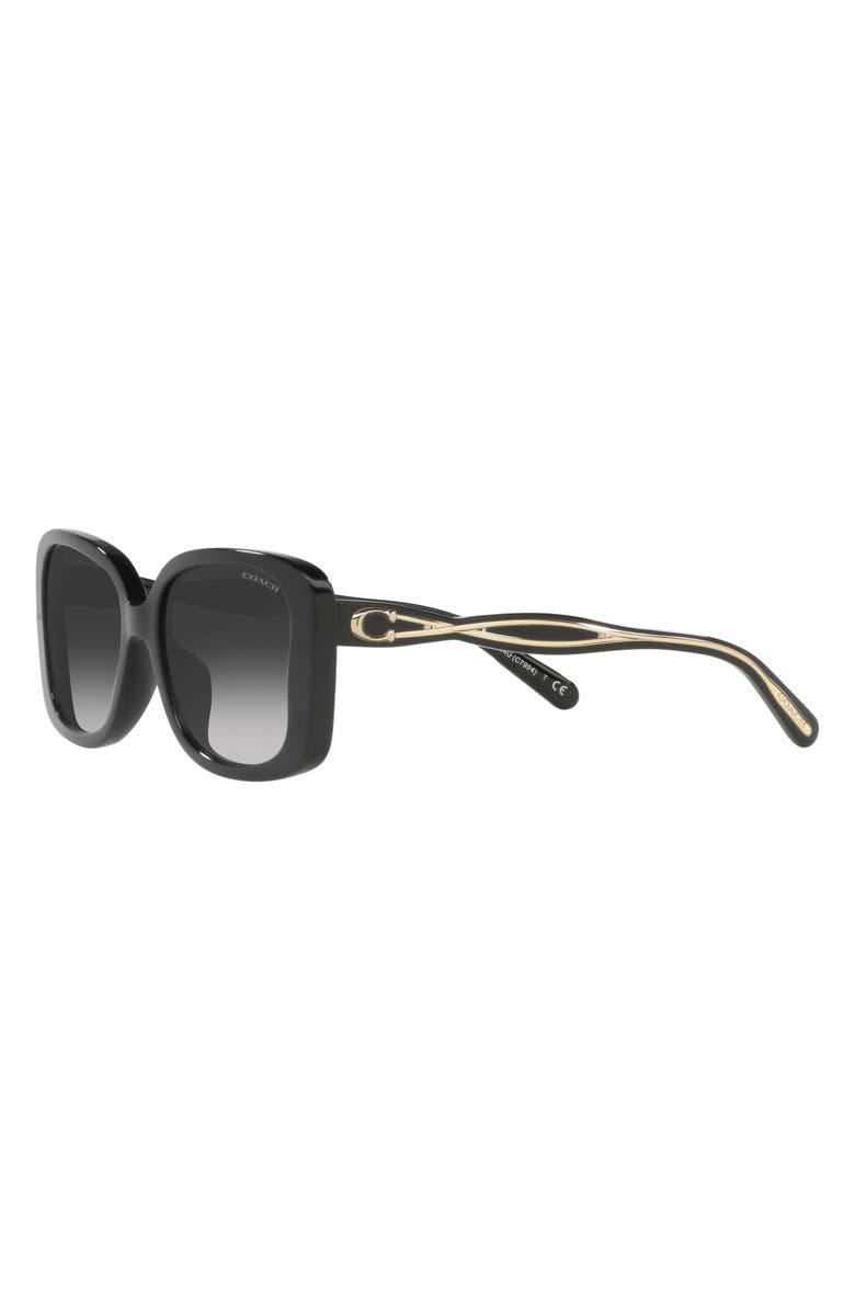 COACH 53mm Square Sunglasses, Alternate, color, 