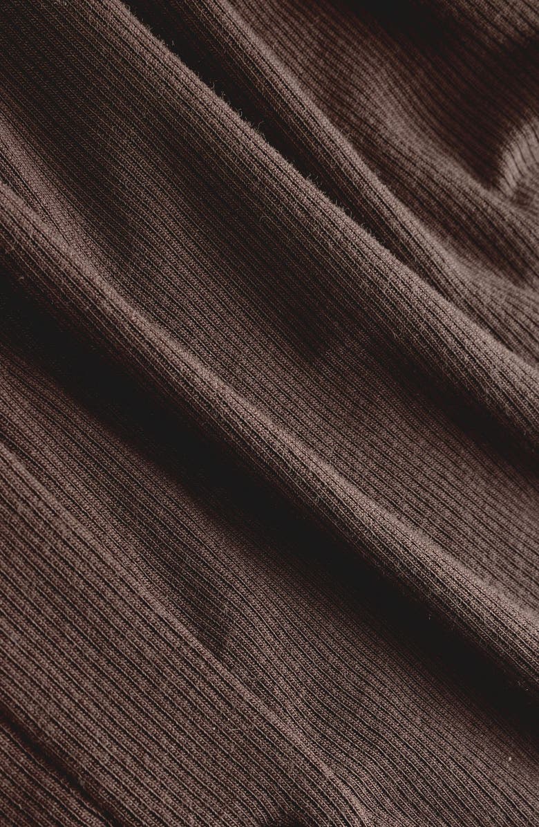 NEXT Rib Button-Up Cardigan, Alternate, color, Brown