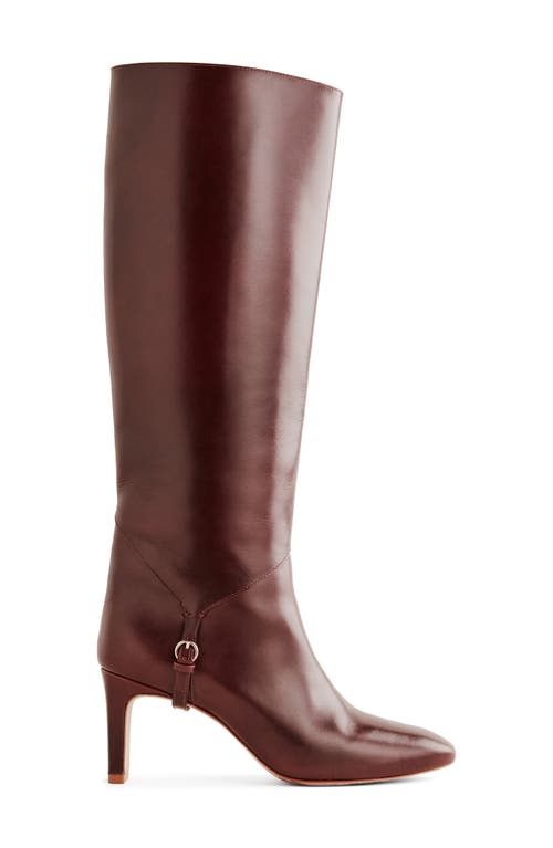 Reformation Gaelle Knee High Boot In Red