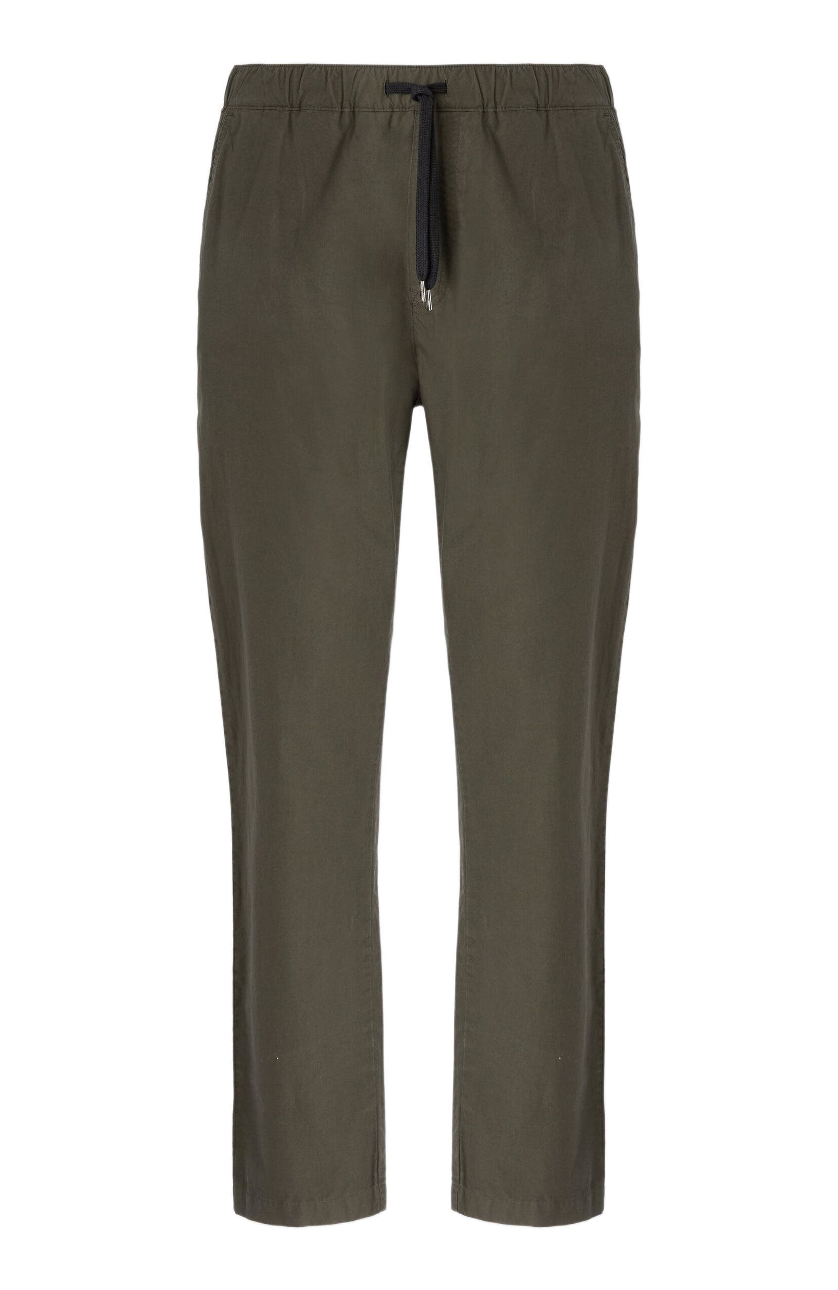 Cotton Canvas Trousers With Zigzag Insert - image 2