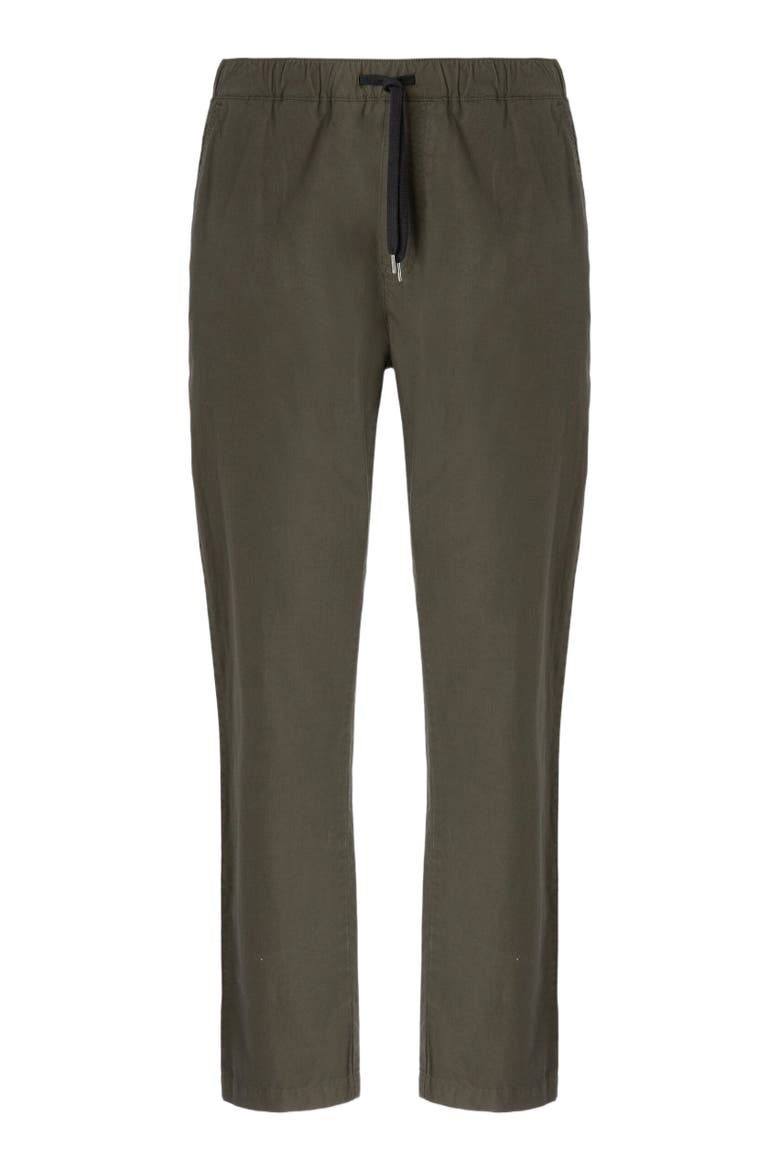 Cotton Canvas Trousers With Zigzag Insert, Alternate, color, Beige& White