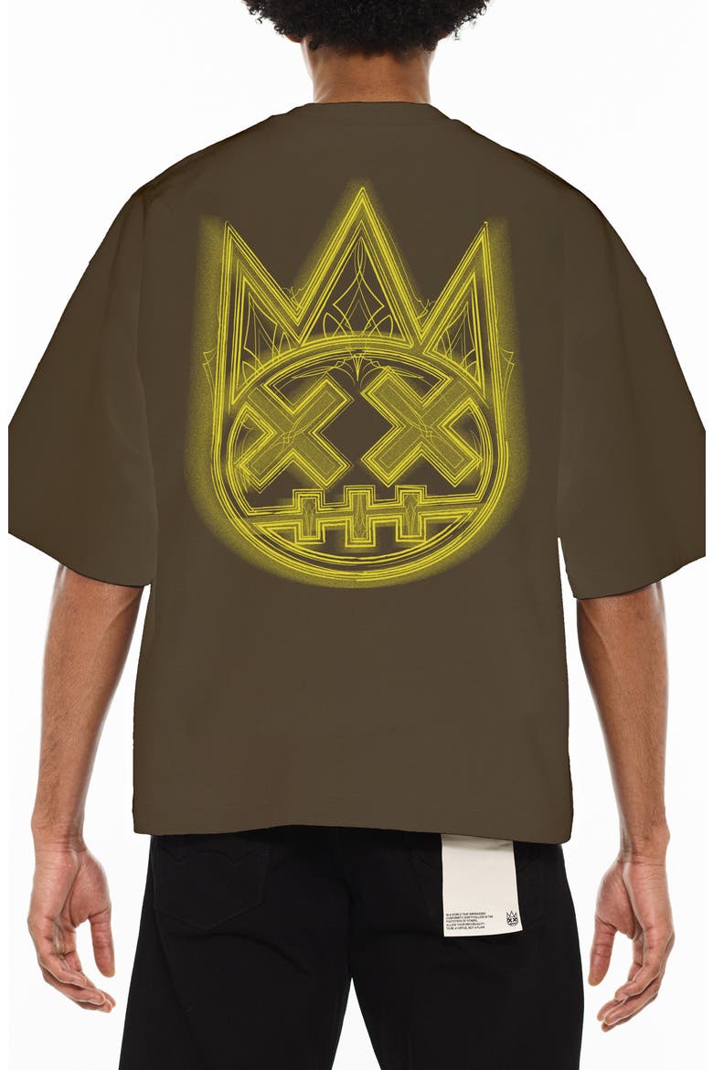 Boxy Fit Logo Graphic T-Shirt, Alternate, color, SAGE