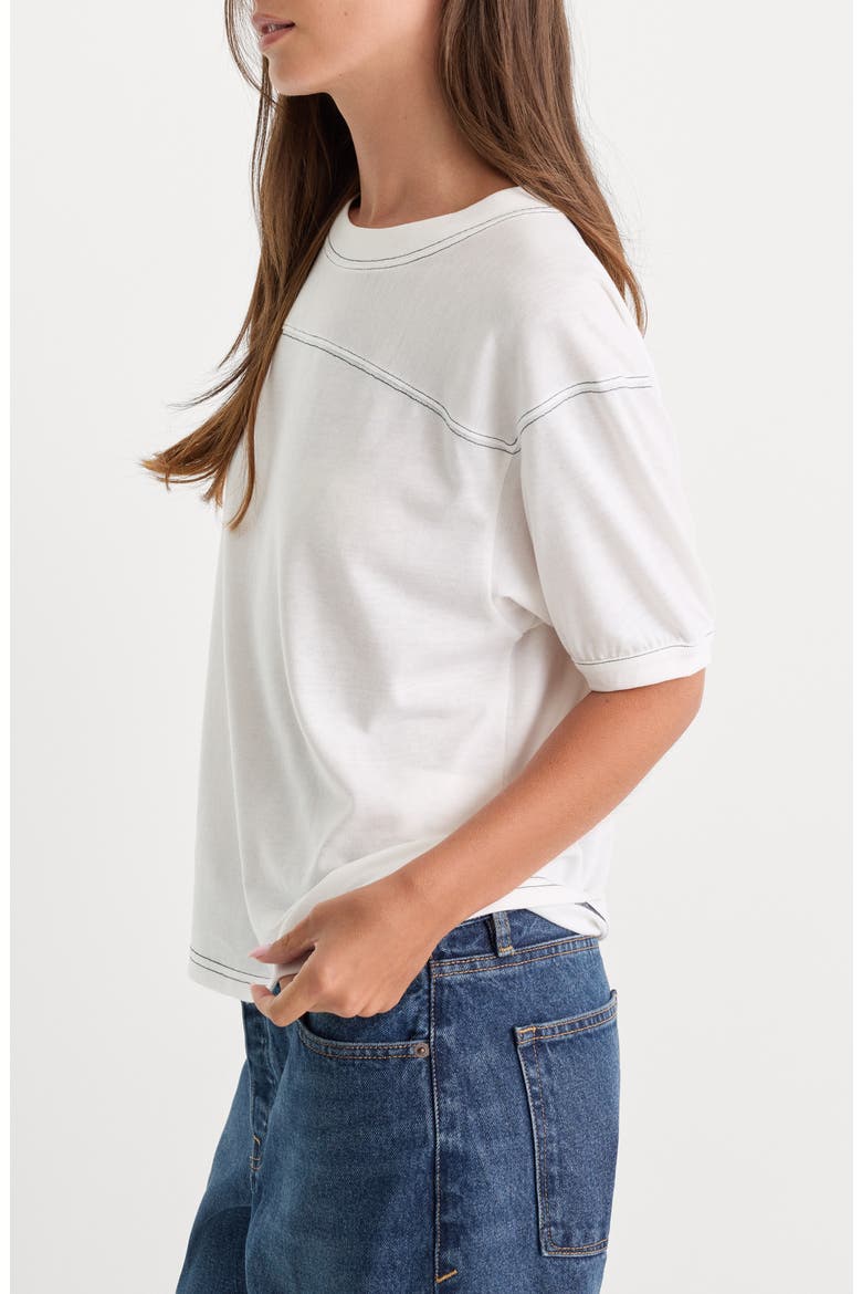 The Gym Tee, Alternate, color, CHALK