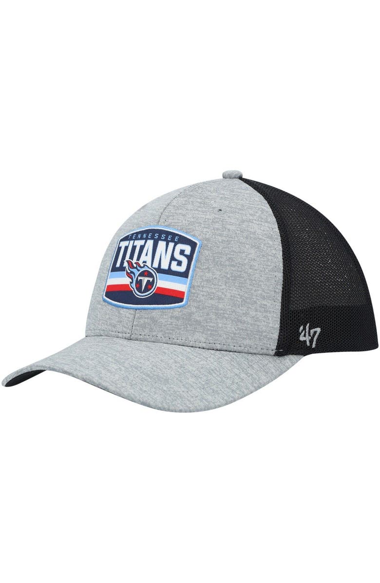 '47 Men's '47 Heathered Gray/Navy Tennessee Titans Motivator Flex Hat, Main, color, Heather Gray