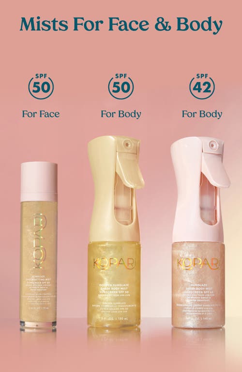 Kopari Sunglaze Sheer Setting Mist Sunscreen Spf 50 In No Color