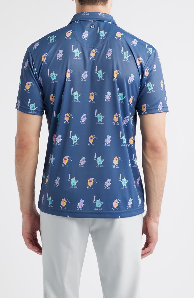 Swannies Combs Performance Golf Polo, Alternate, color, Vintage-Indigo