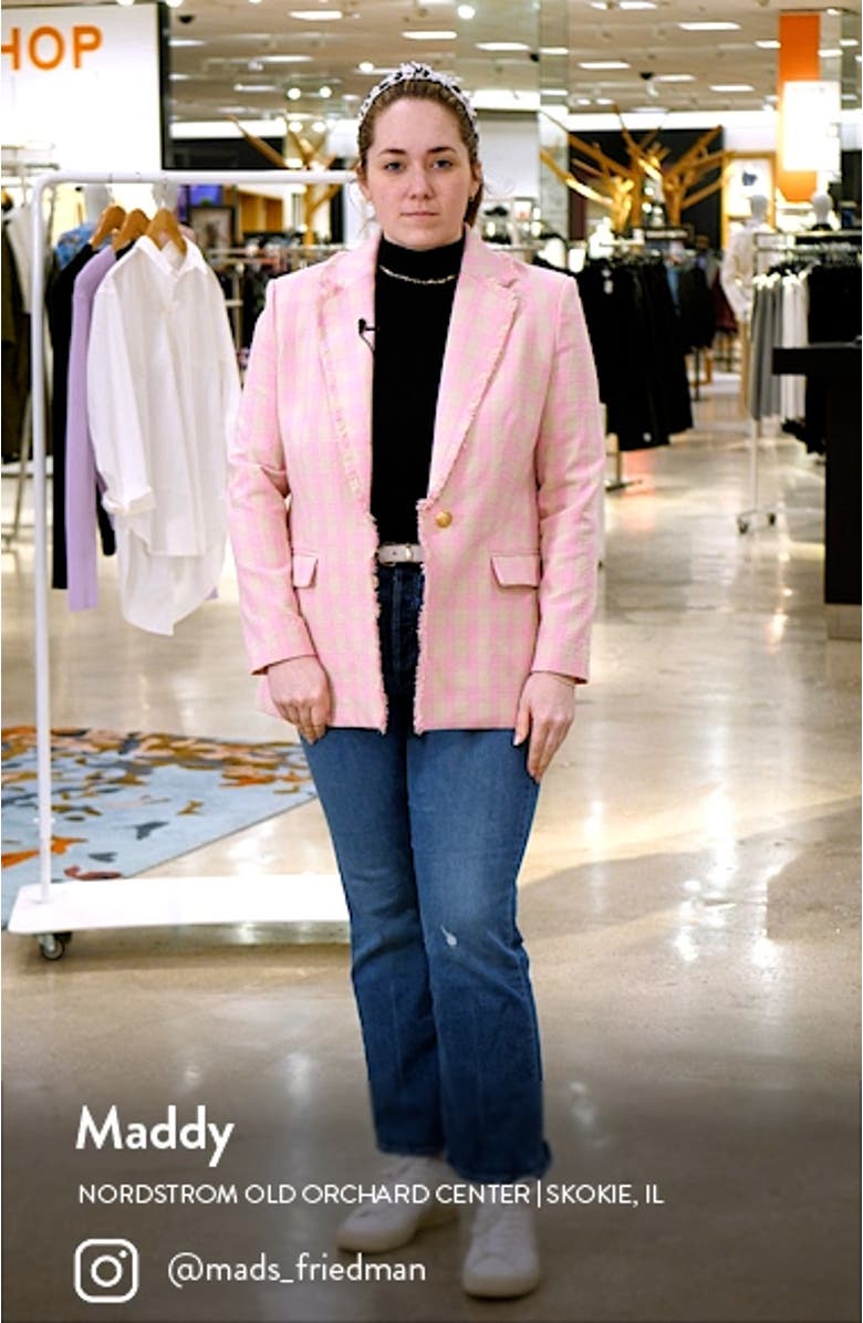 Bree Kae Check Tweed Blazer, sales video thumbnail