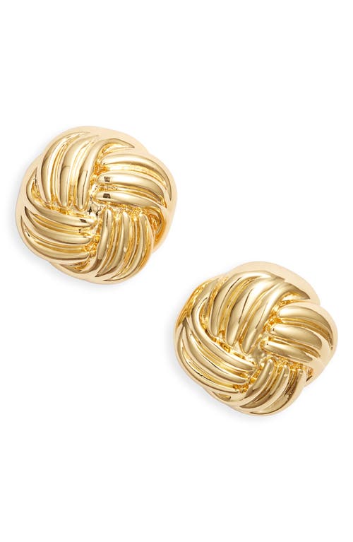 Frasier Sterling Après Knot Earrings In Gold