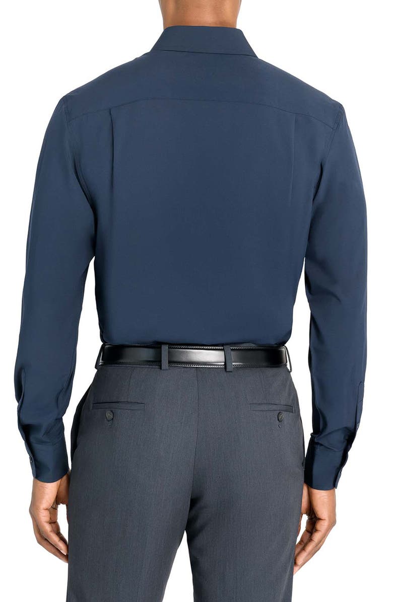W.R.K Regular Fit Solid Performance Dress Shirt, Alternate, color, Navy