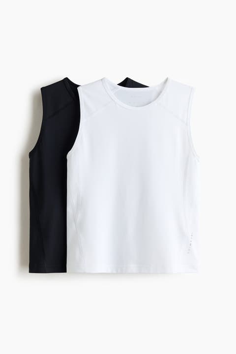2-pack Slim Fit Sports Vest Tops With Drymove